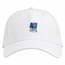 Baseball cap with Print Day Of The Programmer Computer - white