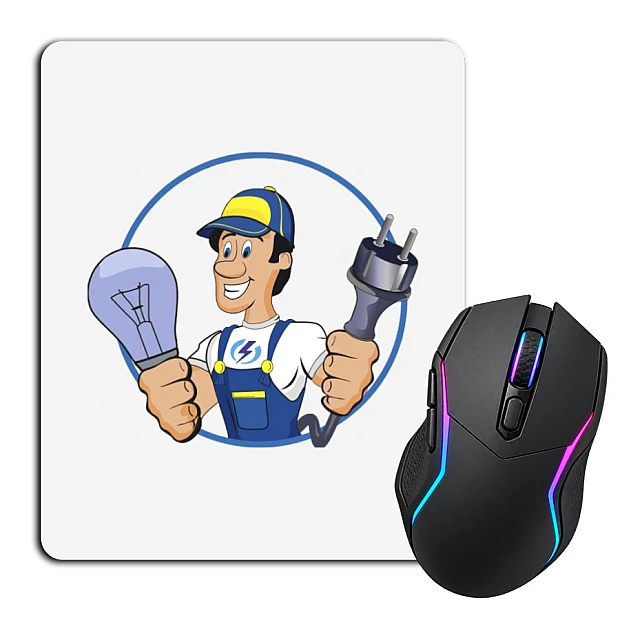 Mouse pad with print Day Energy Electrical Wiring And Bulb