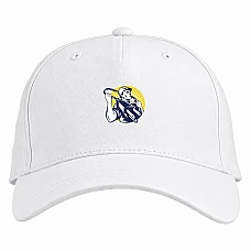 Baseball cap with Print Day Energy Electrician With A Plug For Socket - white