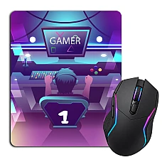 Mouse pad with print Esports Player №1