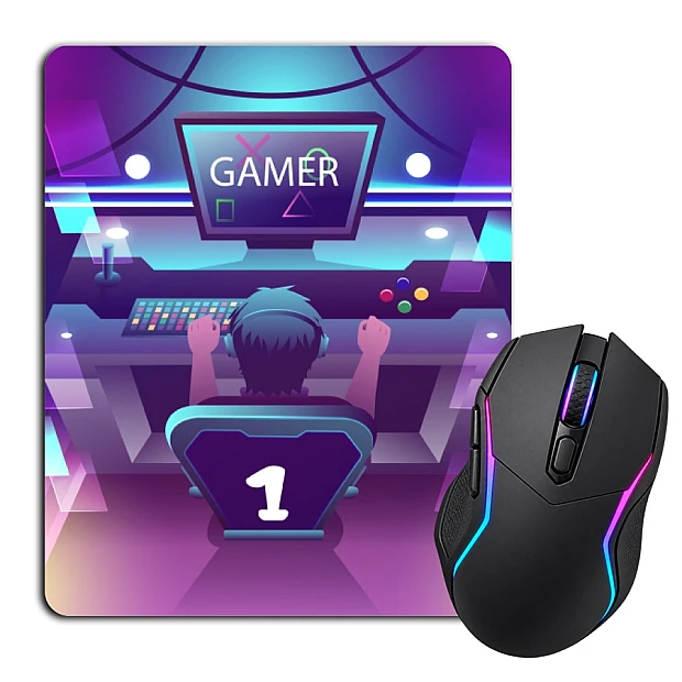 Mouse pad with print Esports Player №1
