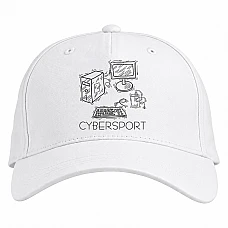 Baseball cap with Print Esports Computer - white