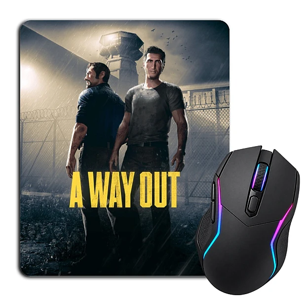 Mouse pad with print A Way Out Saver