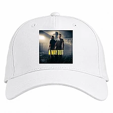 Baseball cap with Print A Way Out Saver - white