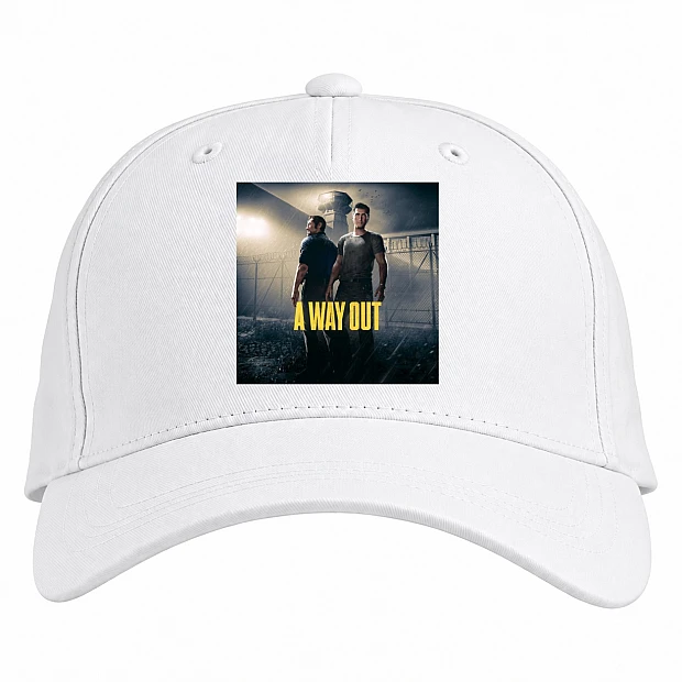 Baseball cap with Print A Way Out Saver - white