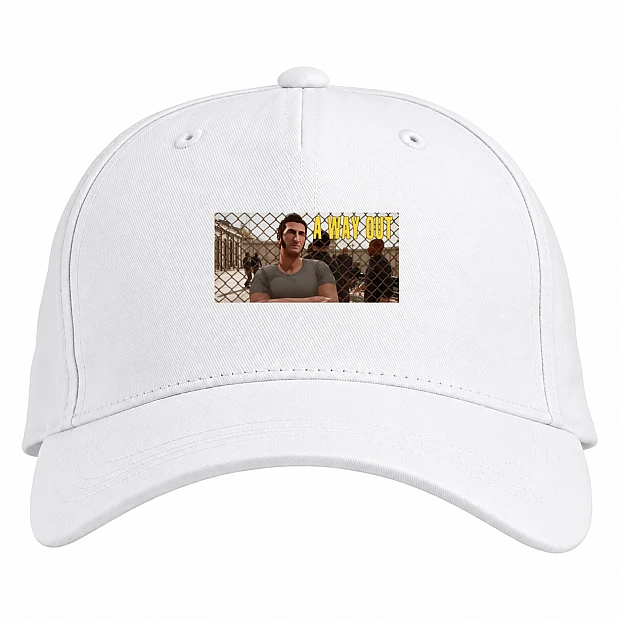 Baseball cap with Print A Way Out Of The Game Episode 2 - white