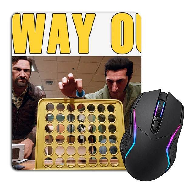 Mouse pad with print A Way Out Of The Game Episode 3