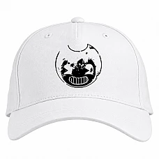 Baseball cap with Print Bandy Head Contour - white