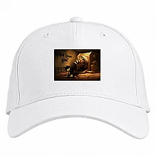 Baseball cap with Print Bandy And Machine - white