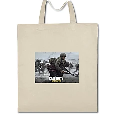 Eco bag with print Ww2 - beige