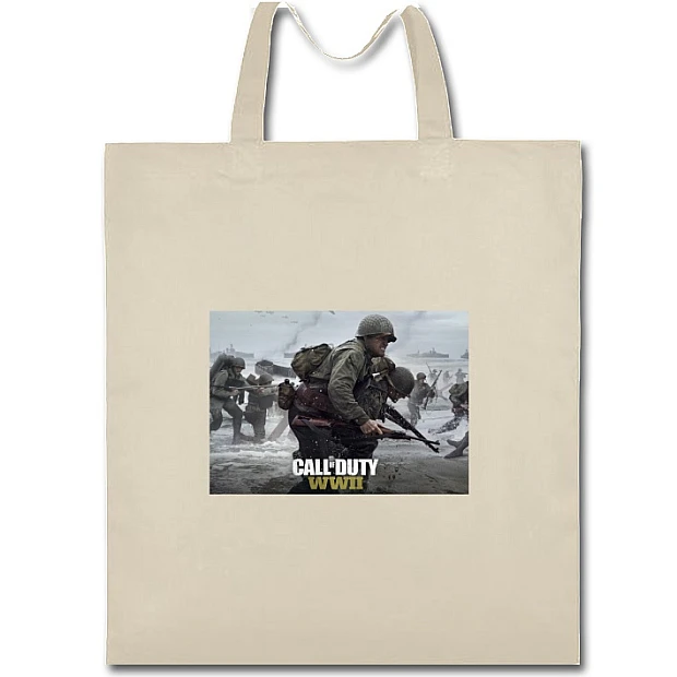 Eco bag with print Ww2 - beige