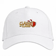 Baseball cap with Print Slash Of Slans Logo - white