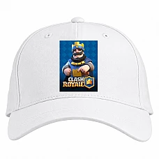 Baseball cap with Print Slash Royale Blue King - white
