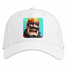 Baseball cap with Print Slash Royale Blue King 2 - white