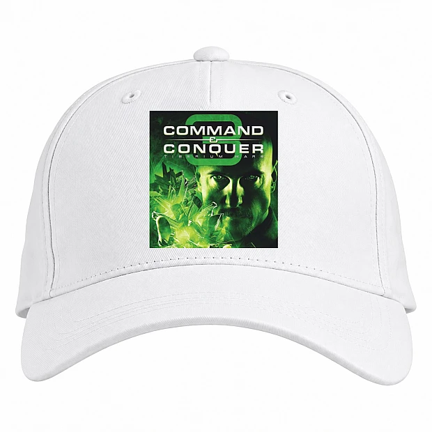 Baseball cap with Print Tiberium Wars Soldier - white