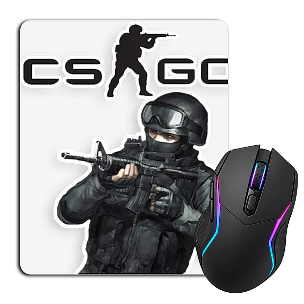 Mouse pad with print Cs Go Soldier With Rifle