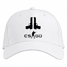 Baseball cap with Print Cs Go Two Pistols - white