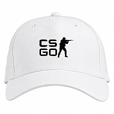 Baseball cap with Print Cs Go Circuit - white
