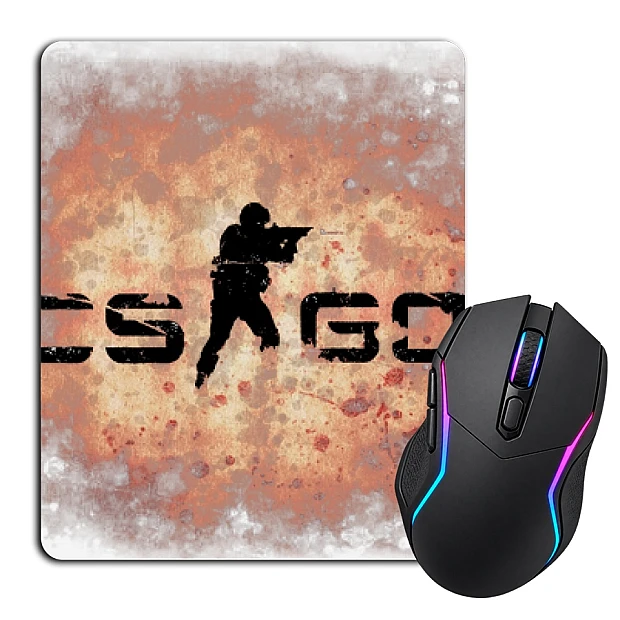 Mouse pad with print Cs Go Logo