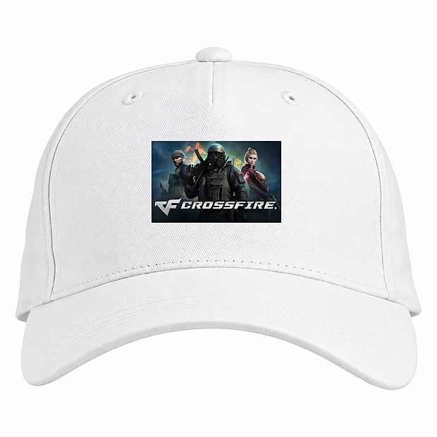 Baseball cap with Print Three Heroes - white