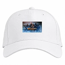 Baseball cap with Print Cross Fire Legends - white
