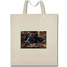 Eco bag with print Two Swat - beige