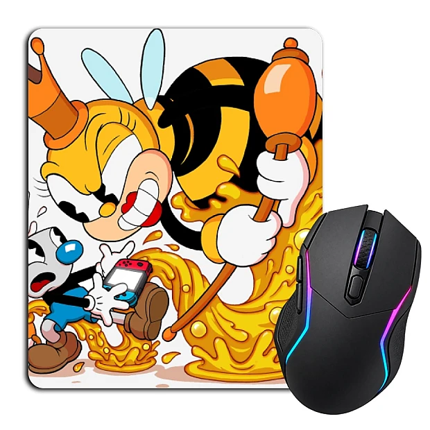Mouse pad with print Cuphead Angry Bee