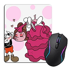 Mouse pad with print Cuphead And Fairy