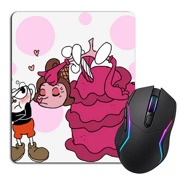 Mouse pad with print Cuphead And Fairy