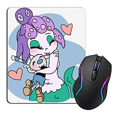 Mouse pad with print Cuphead And Cala Maria