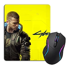 Mouse pad with print Cyberpunk 2077 Protagonist