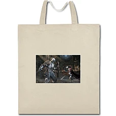 Eco bag with print Two Gallants - beige