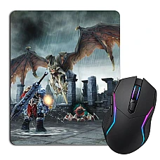Mouse pad with print Darksiders Battle With The Dragon