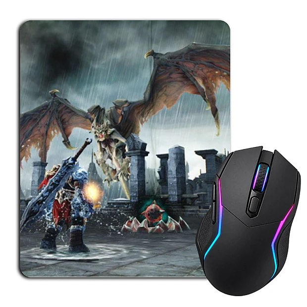 Mouse pad with print Darksiders Battle With The Dragon