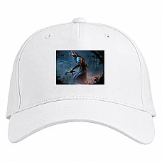 Baseball cap with Print Dead By Daylight Hunter - white