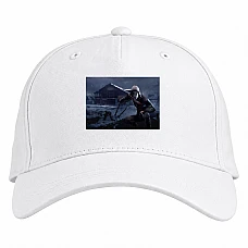 Baseball cap with Print Dead By Daylight Hero In A Mask - white