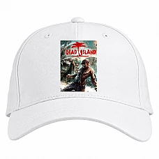 Baseball cap with Print Dead Island Zombie City - white