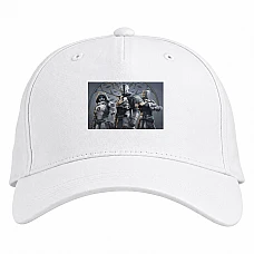 Baseball cap with Print Destiny Three Soldiers - white