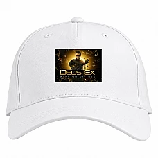Baseball cap with Print Deus Ex Mankind Divided - white
