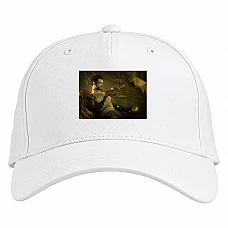 Baseball cap with Print Deus Ex Vacation - white