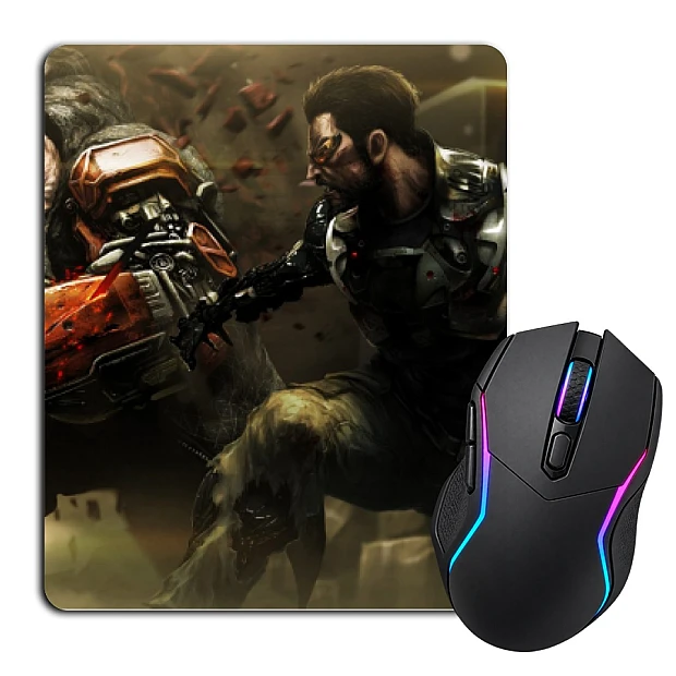Mouse pad with print Deus Ex Fight With The Boss