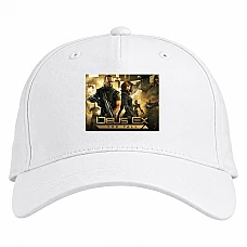 Baseball cap with Print Deus Ex The Fall - white