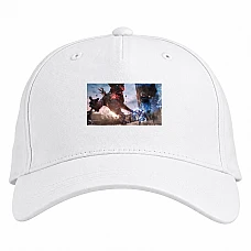 Baseball cap with Print Devil May Cry Battle With The Boss - white