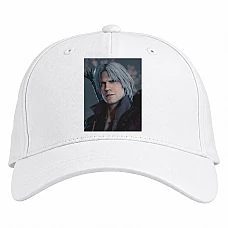Baseball cap with Print Devil May Cry Protagonist - white