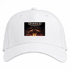 Baseball cap with Print Diablo Immortal - white