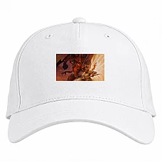 Baseball cap with Print Diablo Lord Of Terror - white