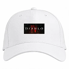 Baseball cap with Print Diablo 4 - white