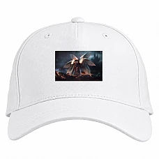 Baseball cap with Print Diablo Angel - white
