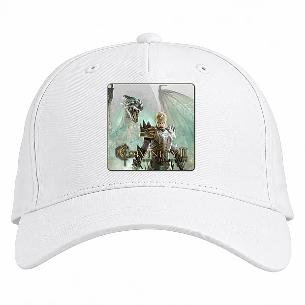 Baseball cap with Print Divinity 2 Ego Draconis - white