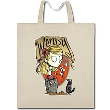 Eco bag with print Wendy - beige